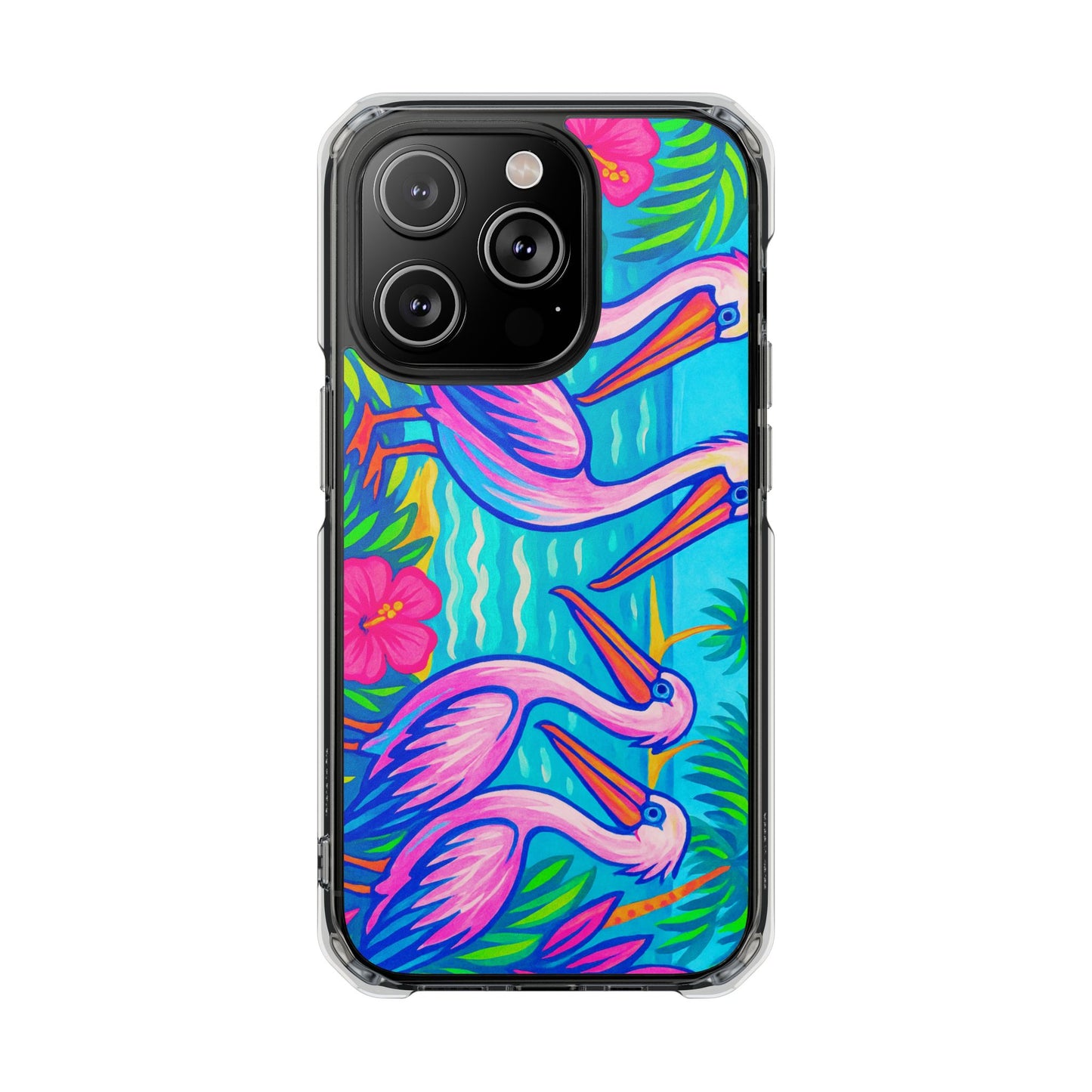 Beach Pelican Party Magnetic Clear Phone Case, Many Models
