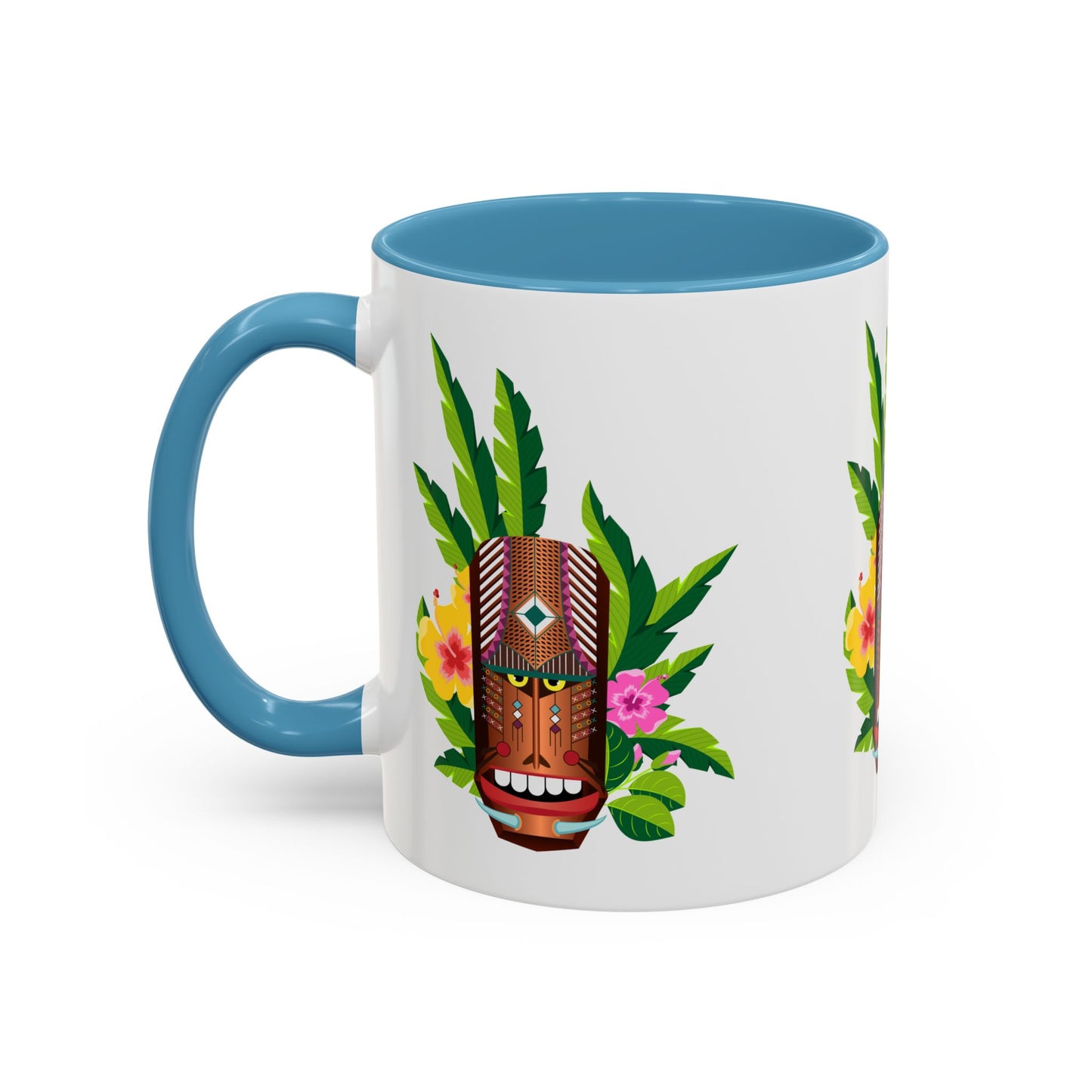 Accent Coffee Mug (11, 15oz), 8 Colors - Tiki Boss Loika