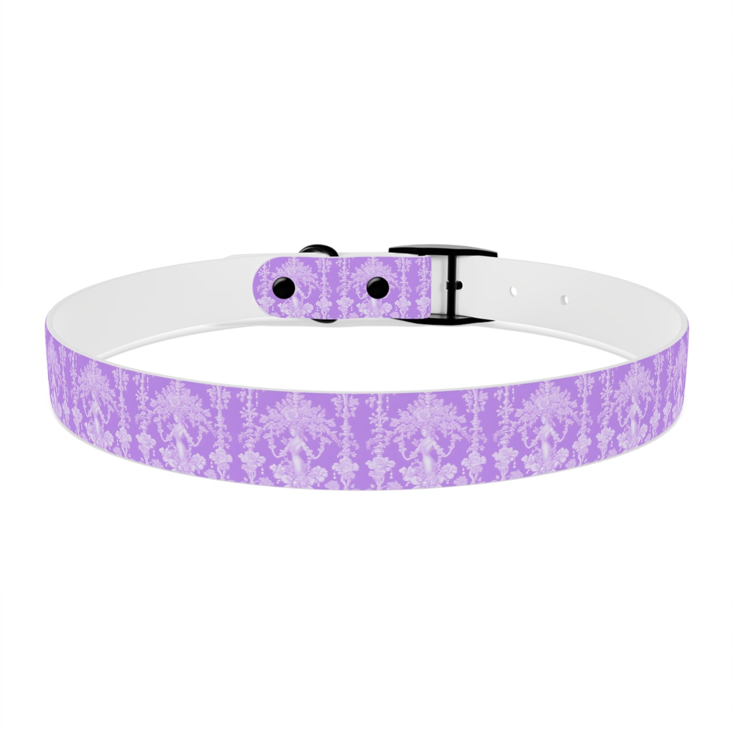 Dog Collar - Pearl Lady Toile, purple