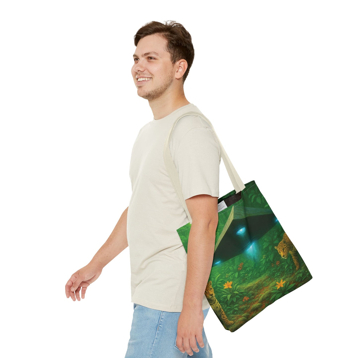 UFO and Jaguars Tote Bag - 3 Sizes