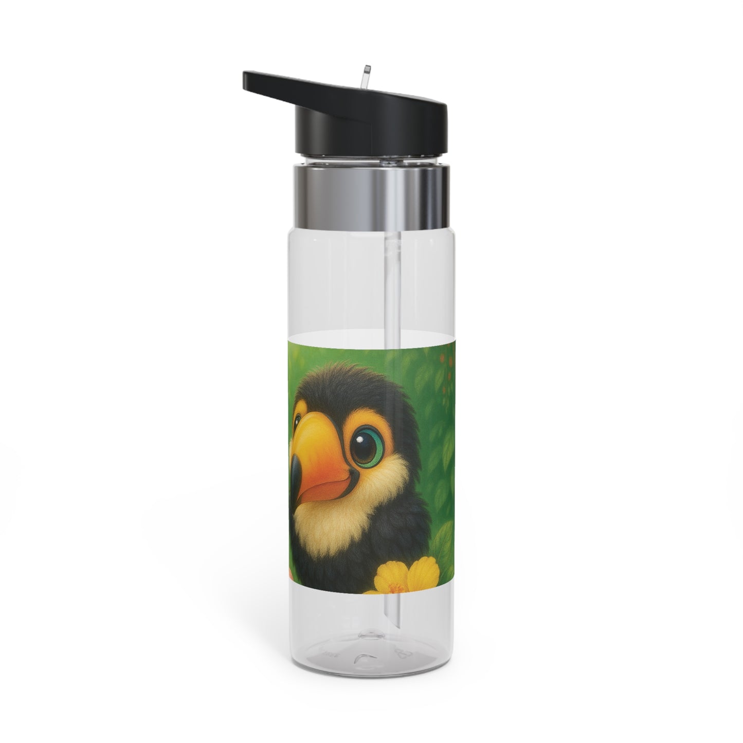Tropical 20oz Tritan Sport Water Bottle -  Leakproof, Lightweight, BPA-Free / Baby Toucans