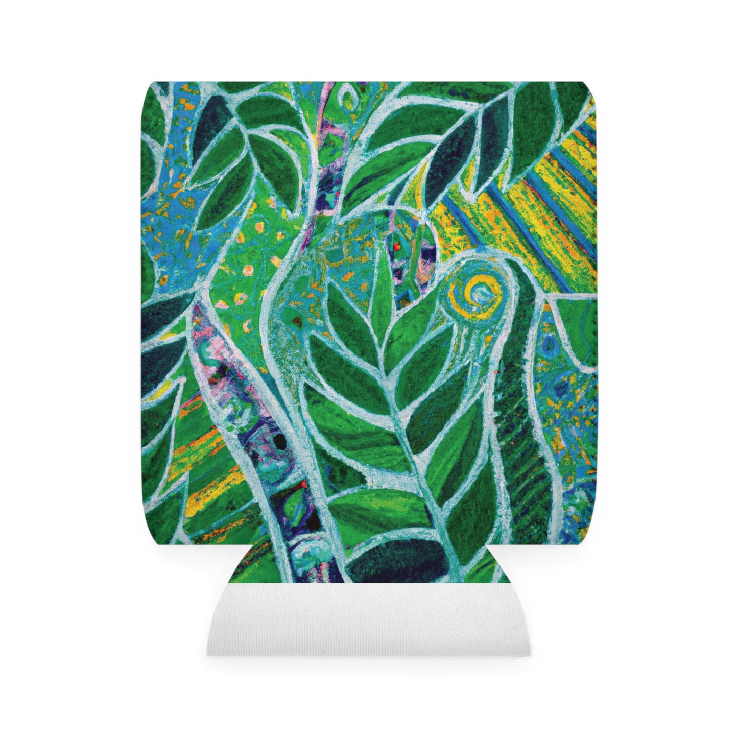 Amazon Whimsy/Green Can Cooler Sleeve - Perfect for Outdoor Picnics