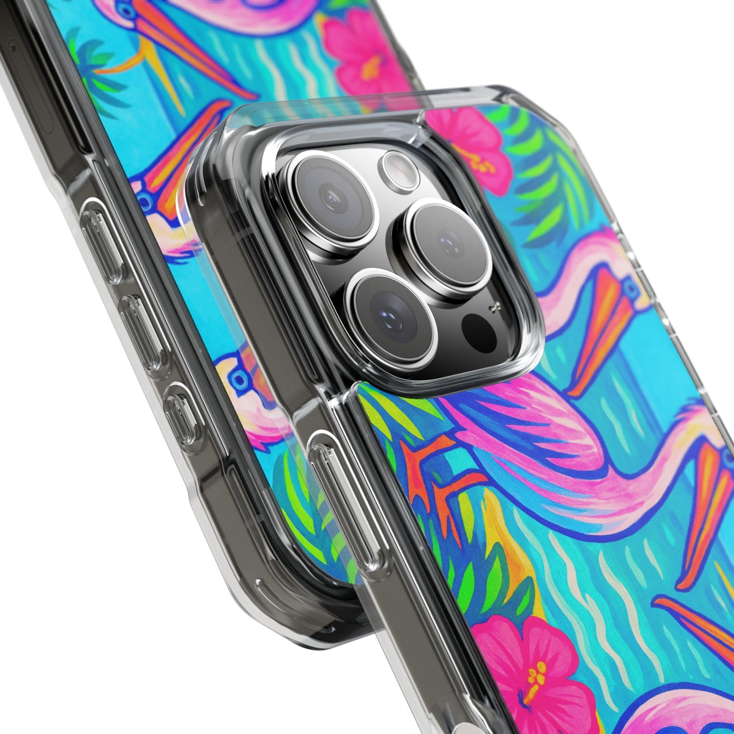 Beach Pelican Party Magnetic Clear Phone Case, Many Models