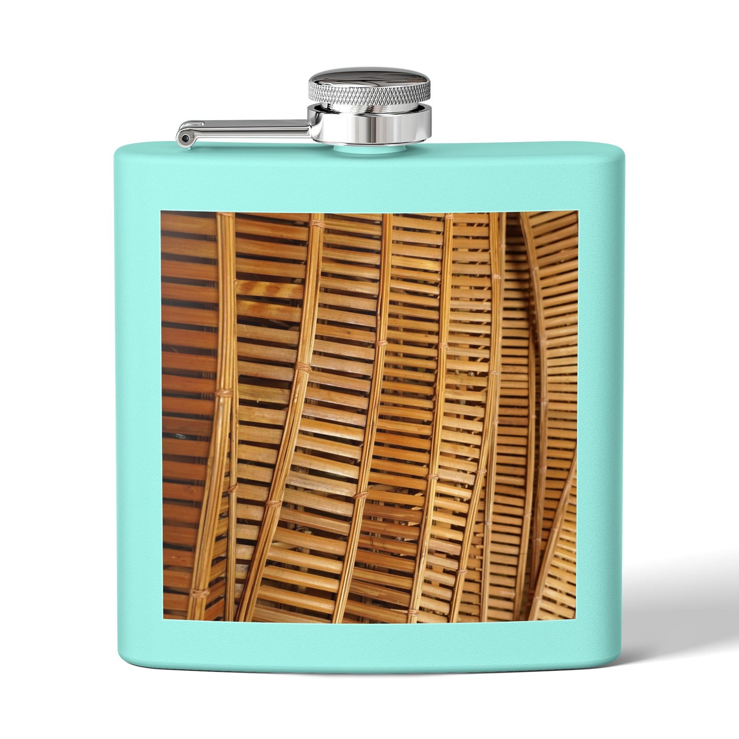 Tropical Stainless Steel 6 oz. Flask, Many Colors  – Natural Bamboo Flow