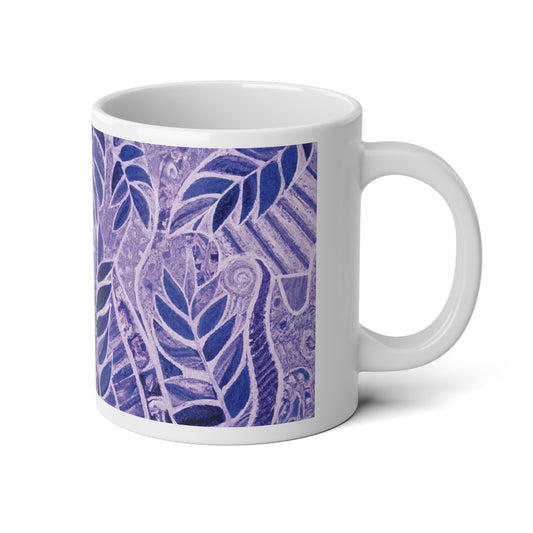 Jumbo Mug, 20oz, Amazon Whimsy Amethyst | Tropical Coffee Cup