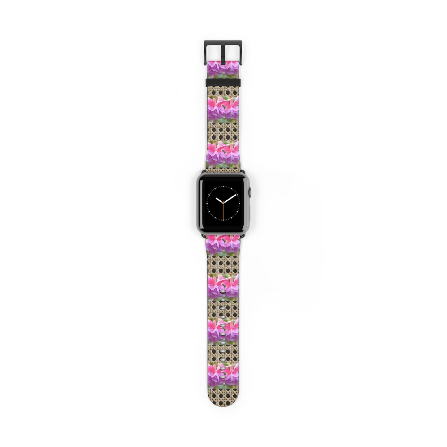 Apple Watch Band - Tropical Wicker and Two Fuchsias