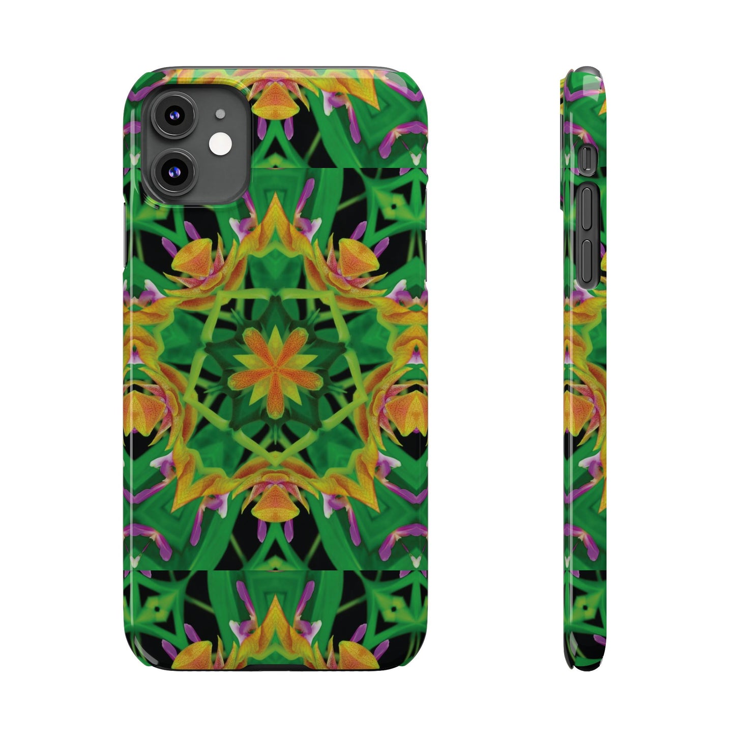 Slim Phone Cases - Orchid Kaleidoscope #2