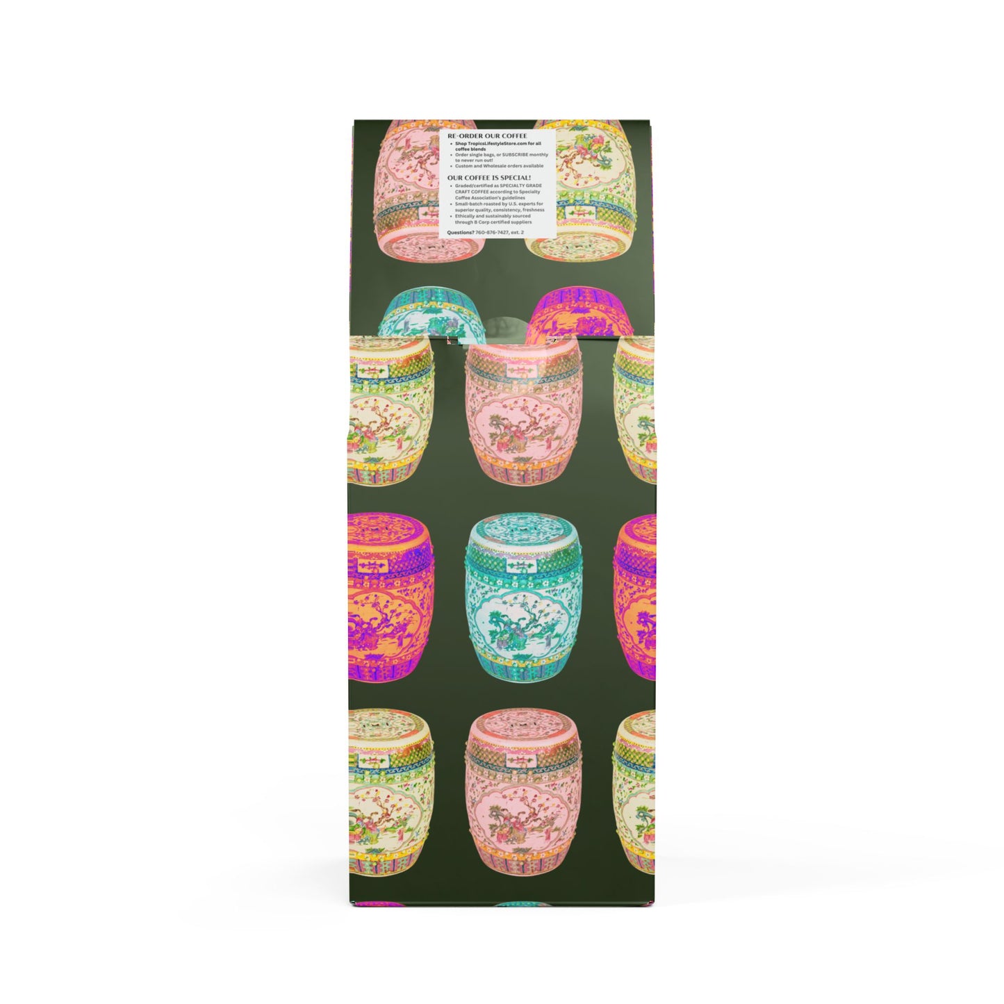 Beach Sunrise Blend™ (Light Roast) Specialty Grade Craft Coffee / Tropical Garden Stools