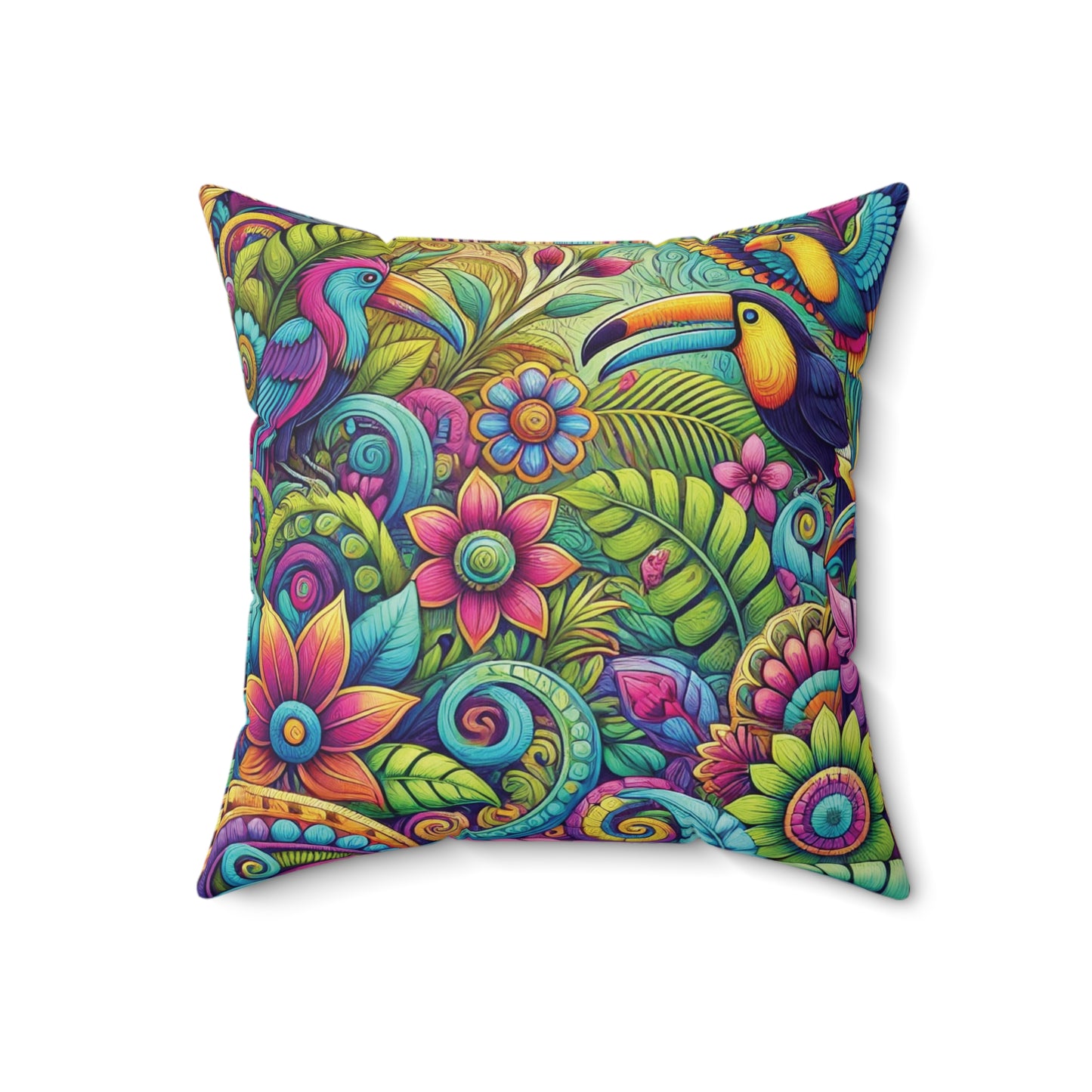 Decorative Pillow - Accent Cushion, 4 Sizes / Rainforest Music