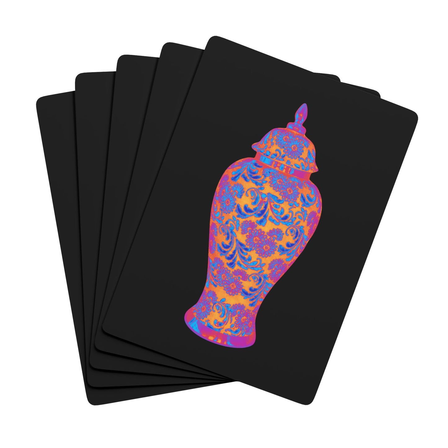 Poker-Sized Playing Cards - Heatwave Ginger Jar, black