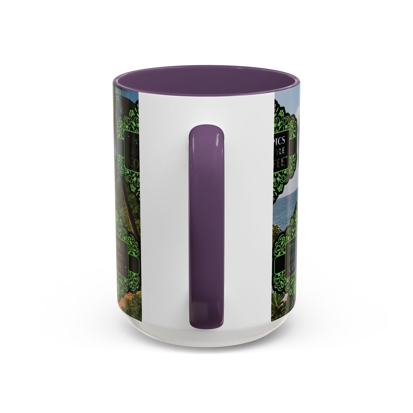Accent Coffee Mug (11, 15oz), 8 Colors - Tropics Lifestyle Coffee, Meet You There