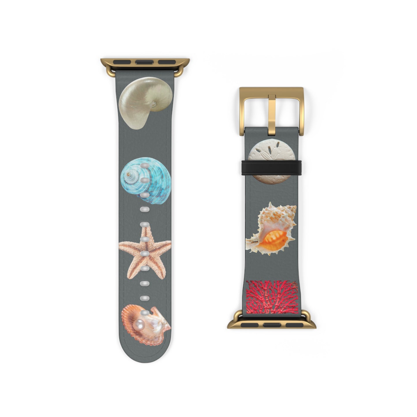 Apple Watch Band - Real Seashell Collection, grey