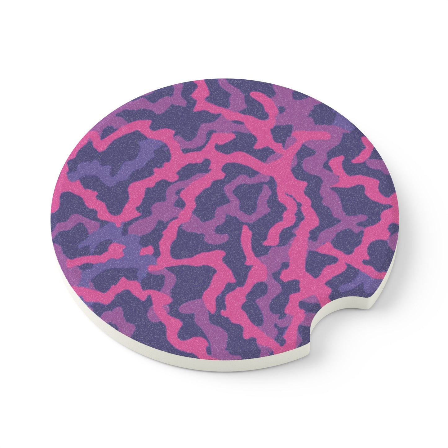 Soapstone Car Coaster - Coral Threads/Heatwave