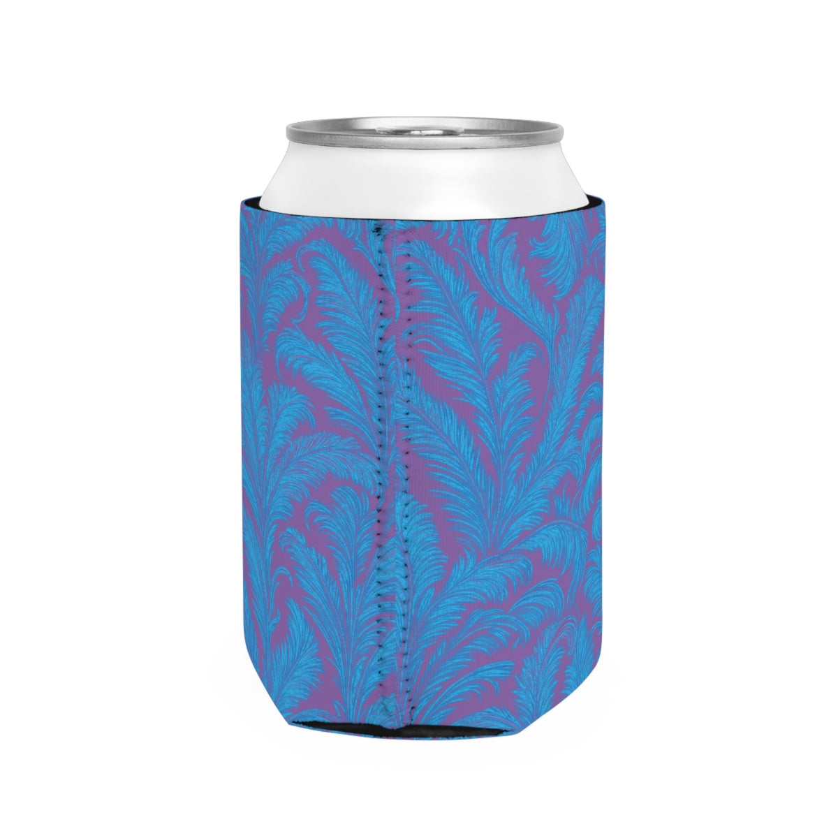 Rocco Blues/Lt. Purple Can Cooler Sleeve - Perfect for Outdoor Picnics