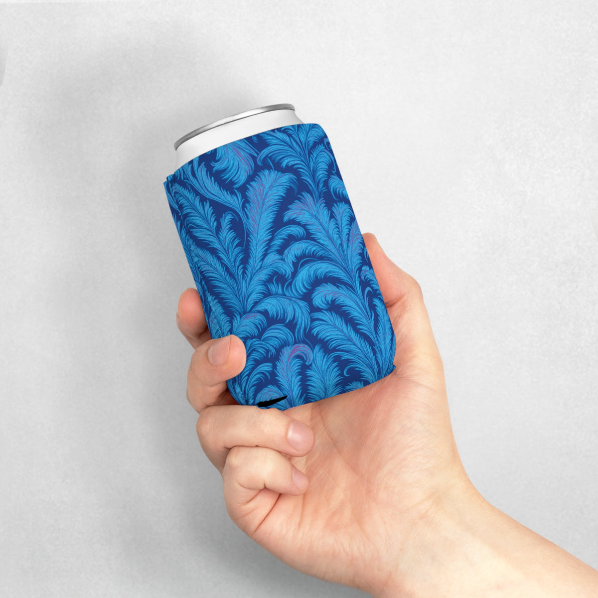 Rocco Blues/Dark Blue Can Cooler Sleeve - Perfect for Outdoor Picnics