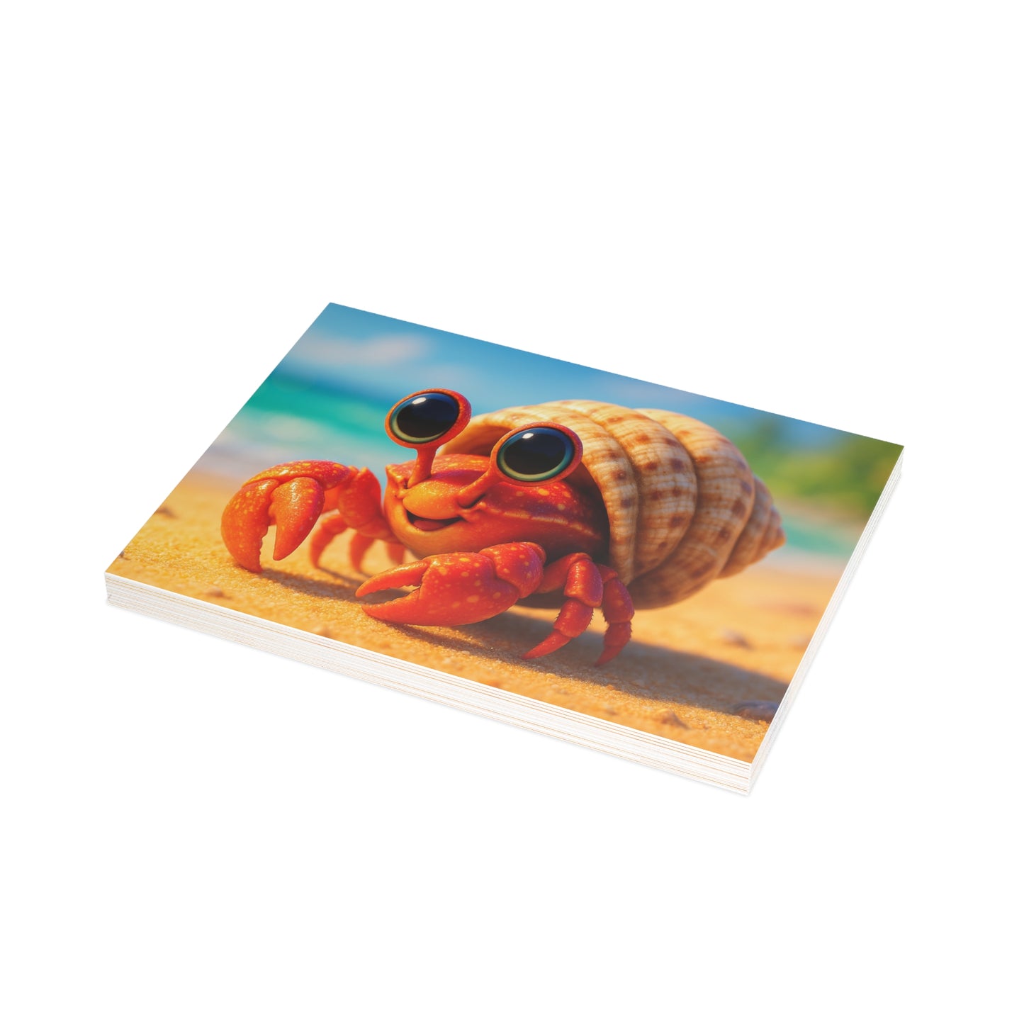 Baby Hermit Crab Postcard Bundle - Perfect for Ocean Lovers & Greetings!