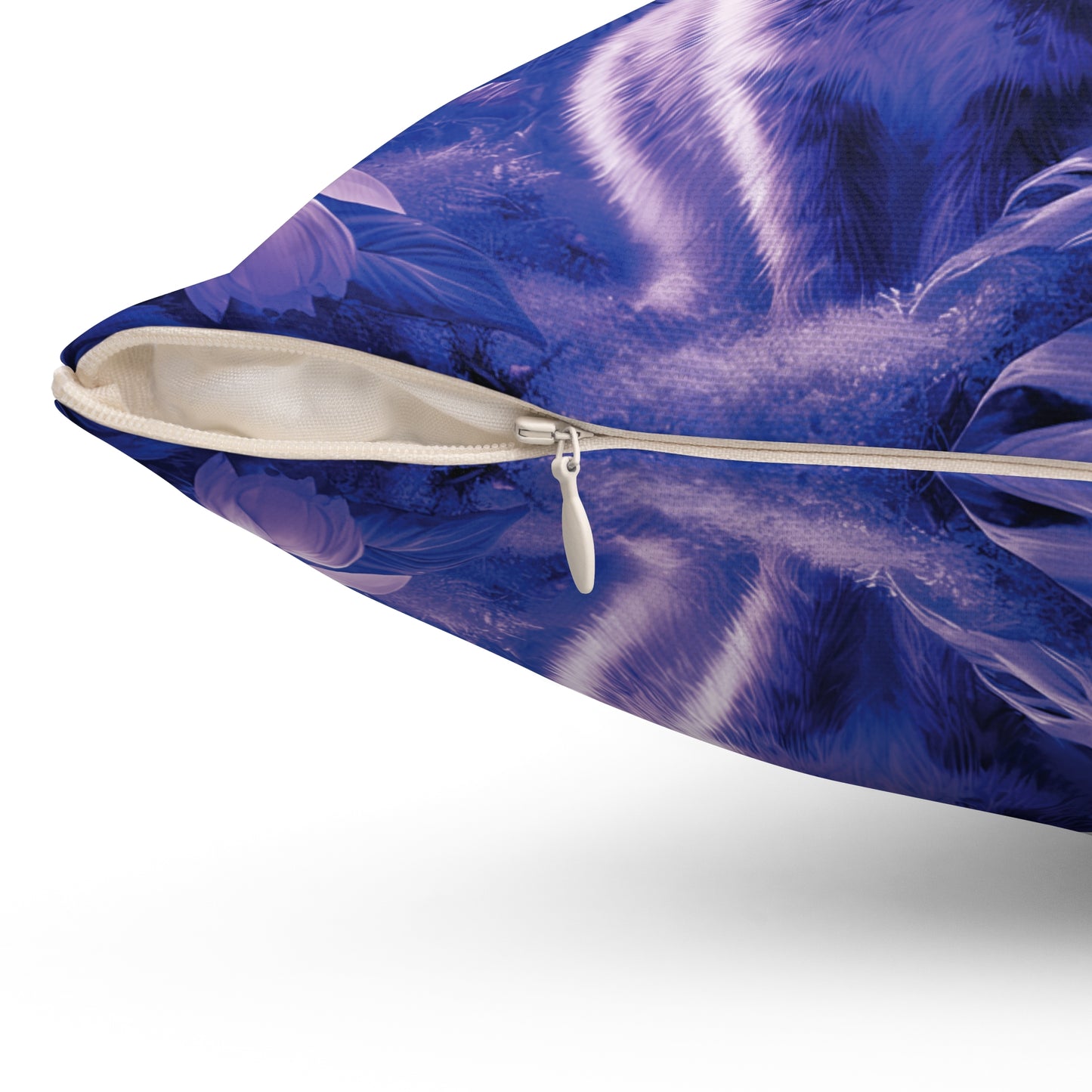 Decorative Pillow - Accent Cushion, 4 Sizes /Tropical Sumatran Rabbits/Amethyst