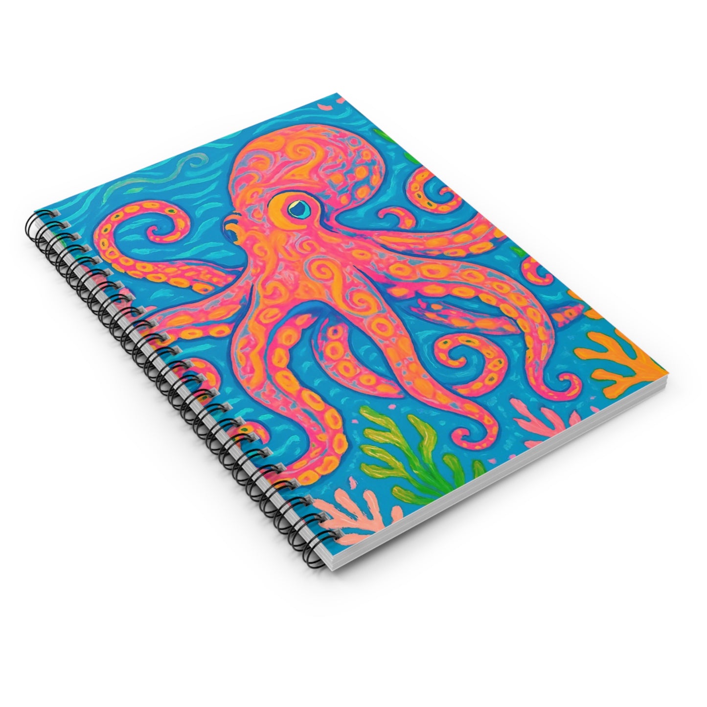 Spiral Notebook - Orange Kraken Joe