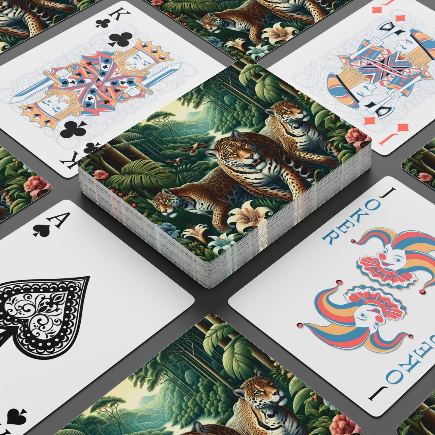Poker Playing Cards - Jungle Jaguars