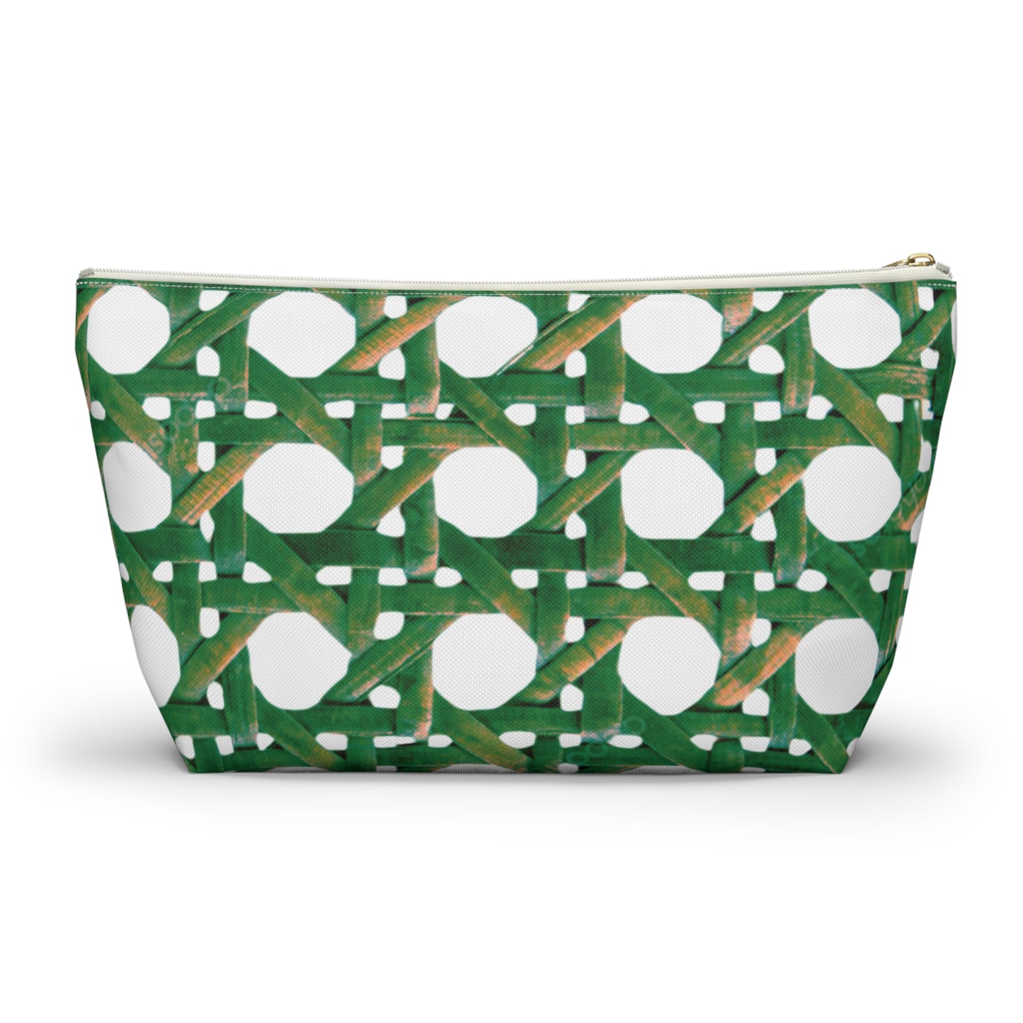 Tropical Accessory Pouch, 2 sizes | Makeup Bag | Perfect for Travel & Everyday Use / Beach Chair Wicker, Green