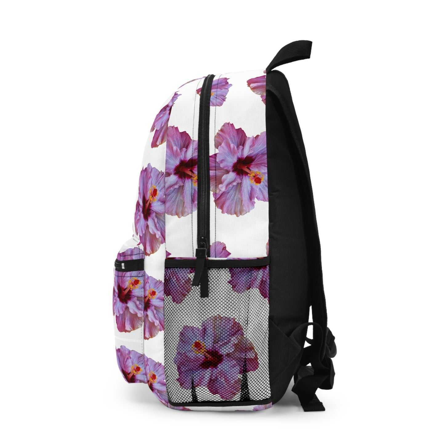 Tropical Backpack / Purple Hibiscus Flower