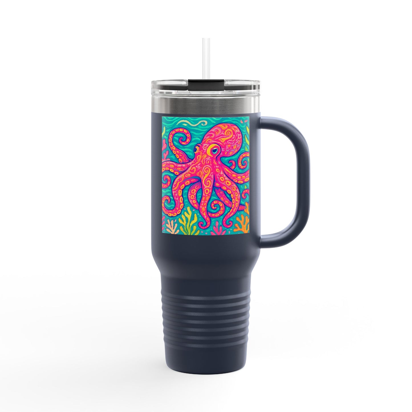Kraken Joe/Red Insulated Travel Mug - 40oz - Perfect for Outdoor Adventures