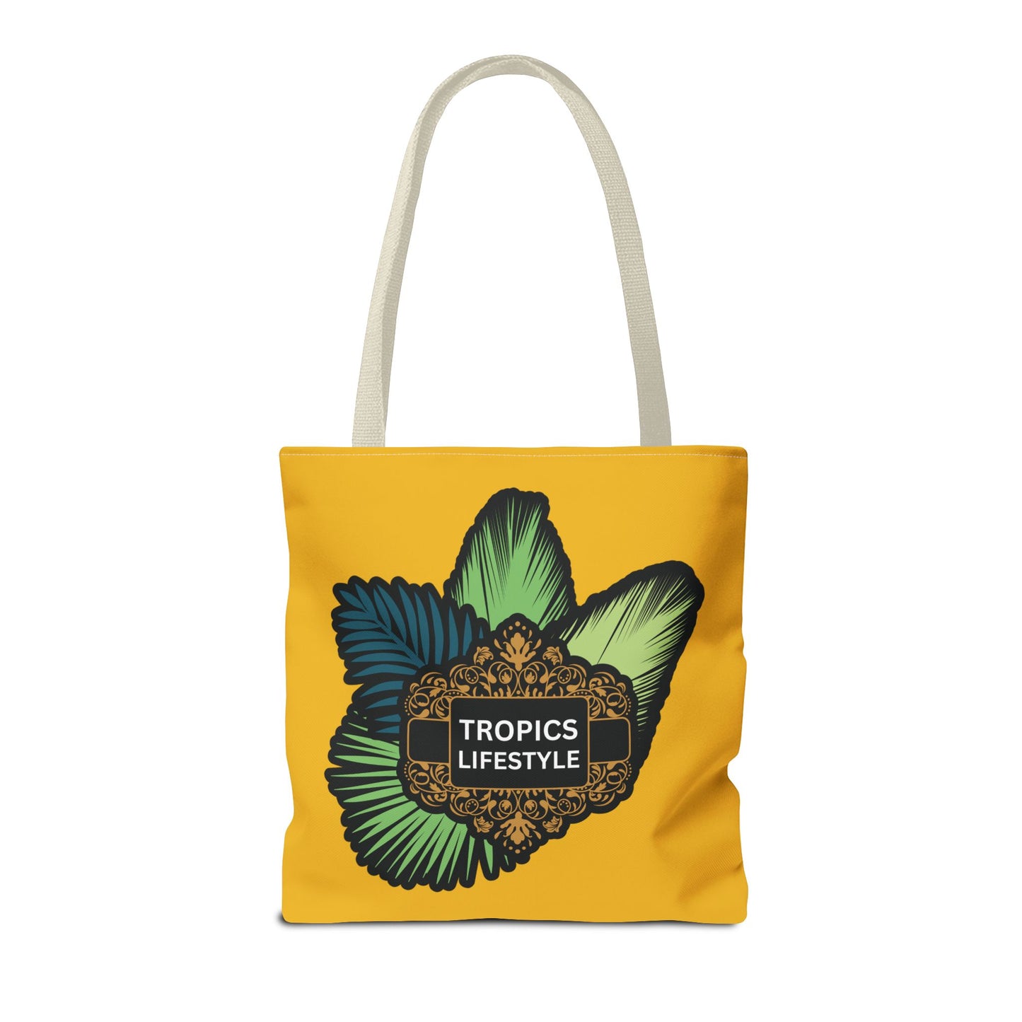 Elegant Tropics Lifestyle Logo Tote Bag - 3 Sizes, Yellow