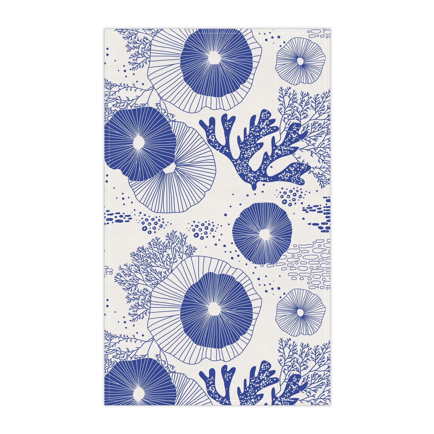 Tea Towels (cotton, poly), Plankton Drift Blue