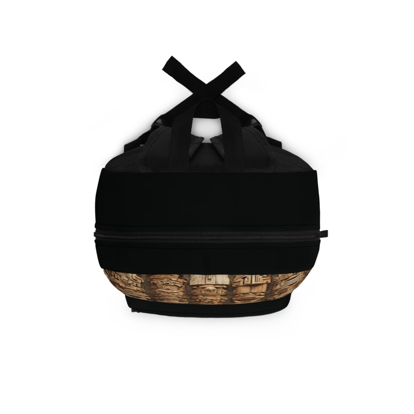 Tropical Backpack  / Ancient Tiki Totems, Black