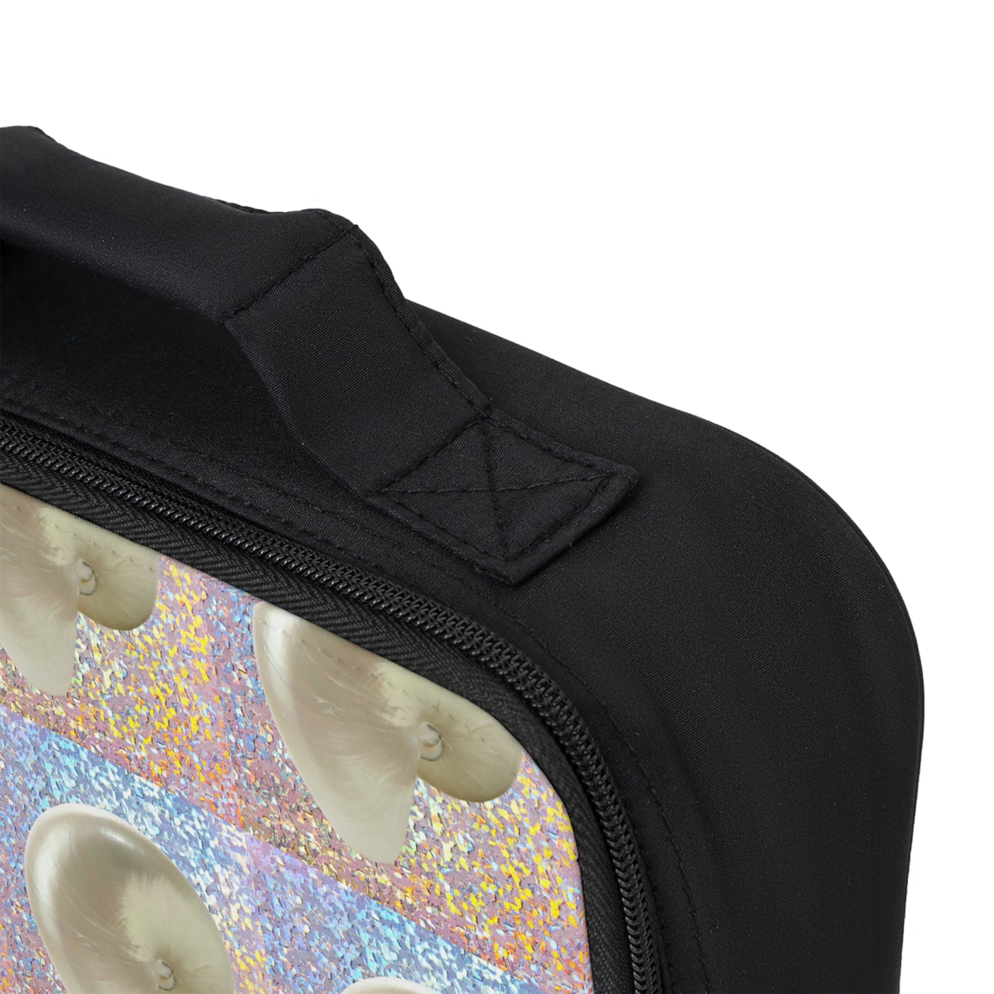 Disco Nautilus Shell/Real Photo Lunch Bag - Eco-Friendly Insulated Tote, Adult and Child Lunchbox / Perfect for Picnics, Beach Outings