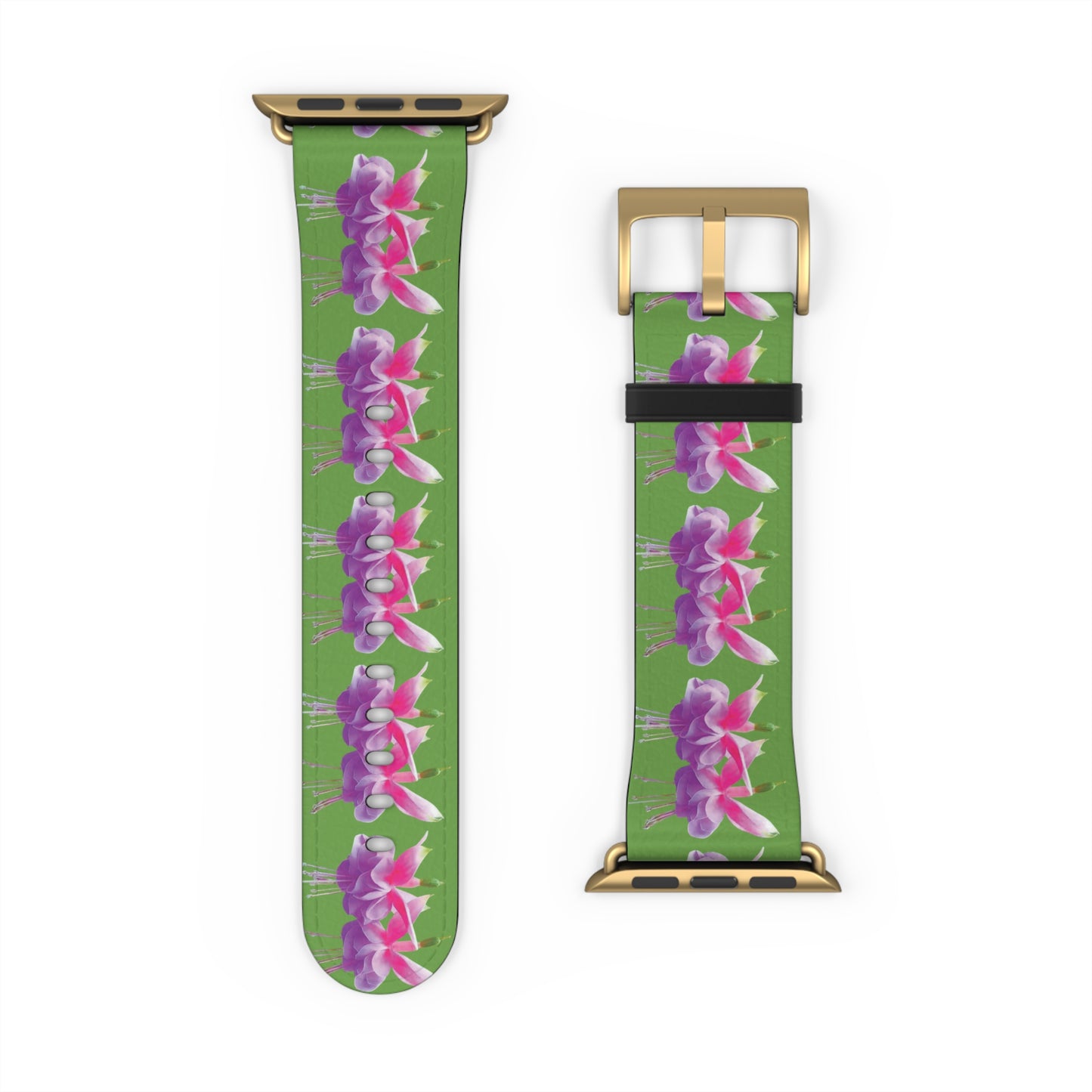 Apple Watch Band - Two Fuchsias, green