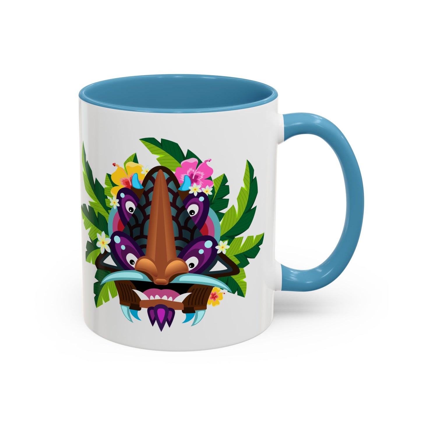 Accent Coffee Mug (11, 15oz), 8 Colors - Tiki Boss Hake