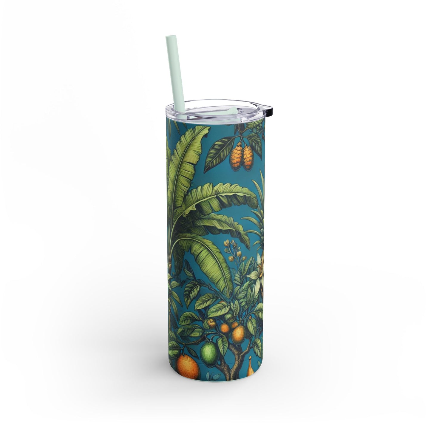 20oz Matte Tumbler, 7 Colors - Stylish Travel Cup - Tropical Fruit Blue