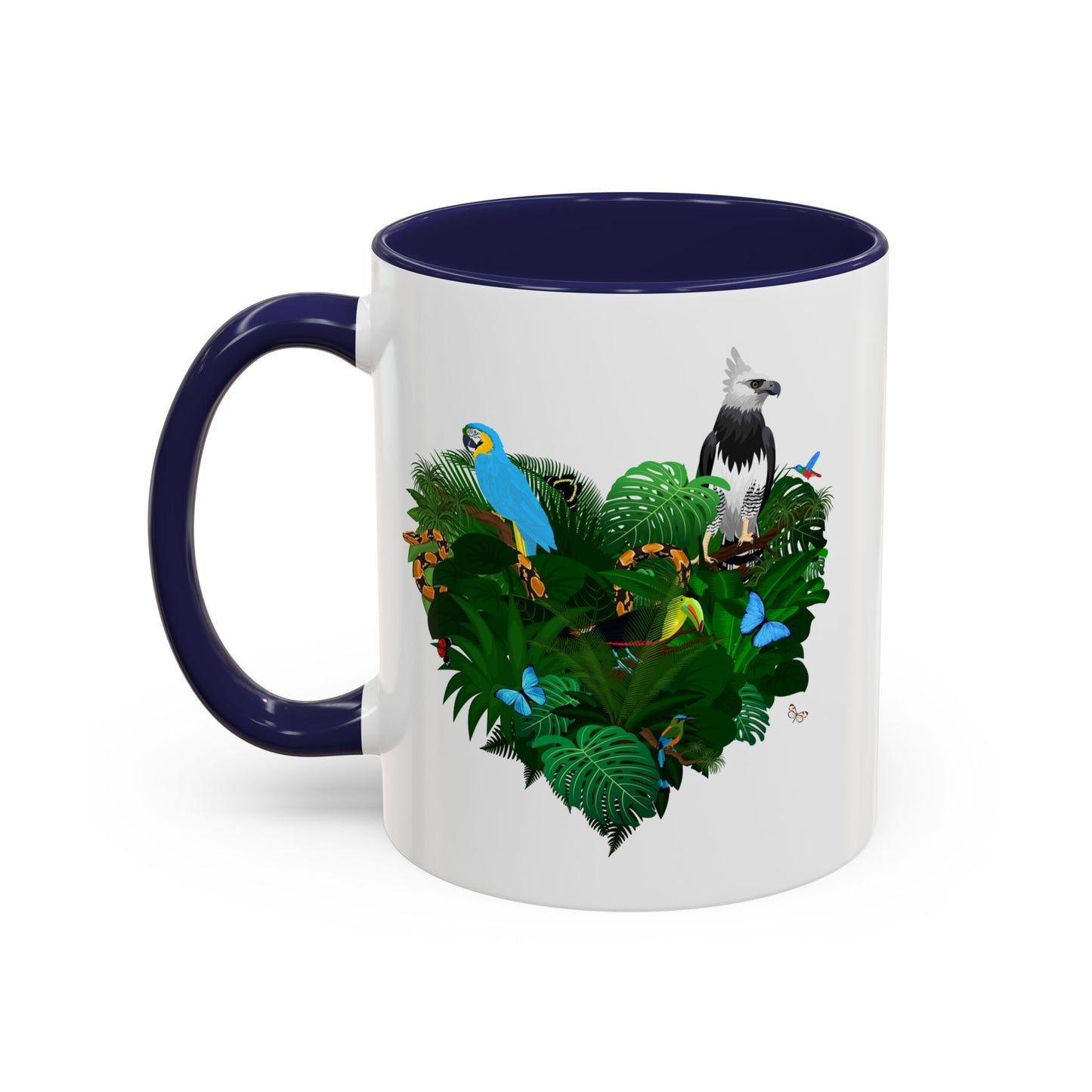 Accent Coffee Mug | Tropical-Inspired Drinkware / Rainforest Love