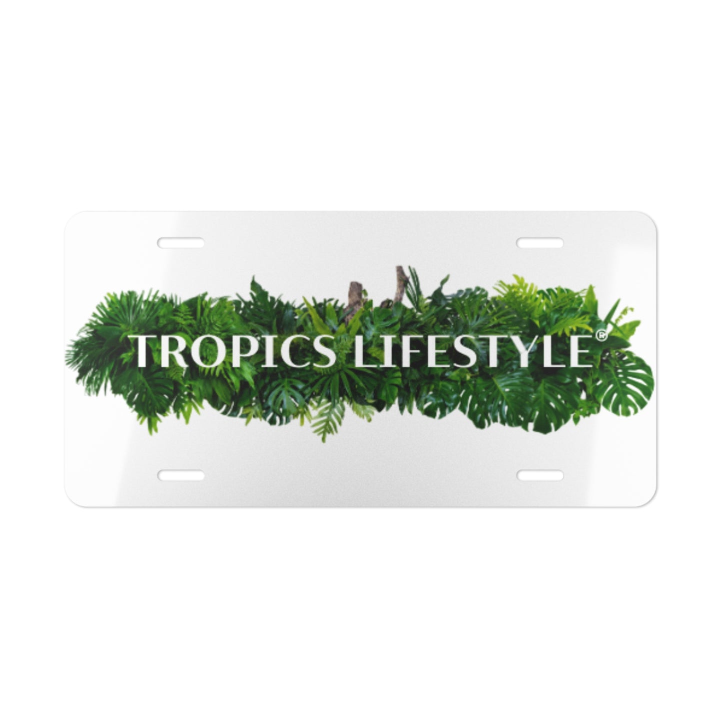 Tropics Lifestyle Vanity Plate - for Cars, Trucks, and Decor