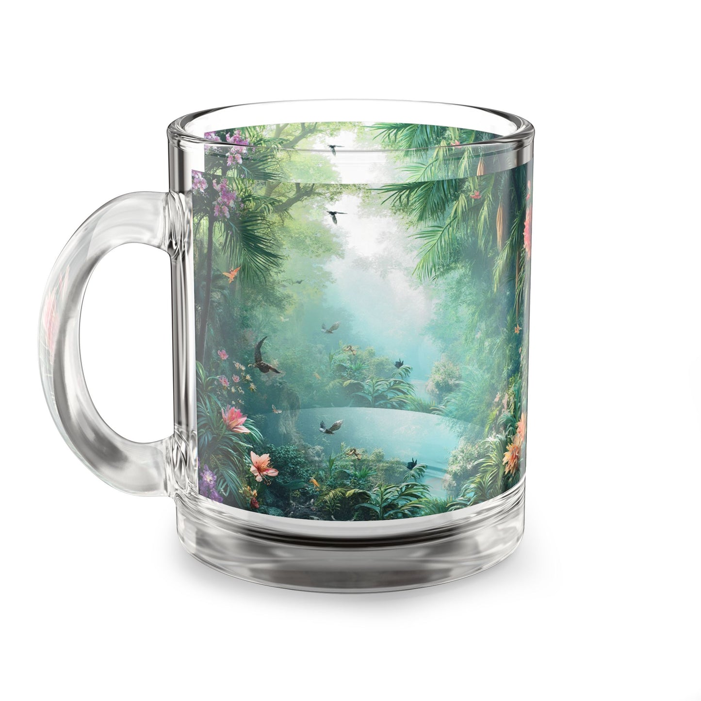 Another Perfect Day in Paradise Glass Mug - 10oz, Perfect for Rainforest Lovers