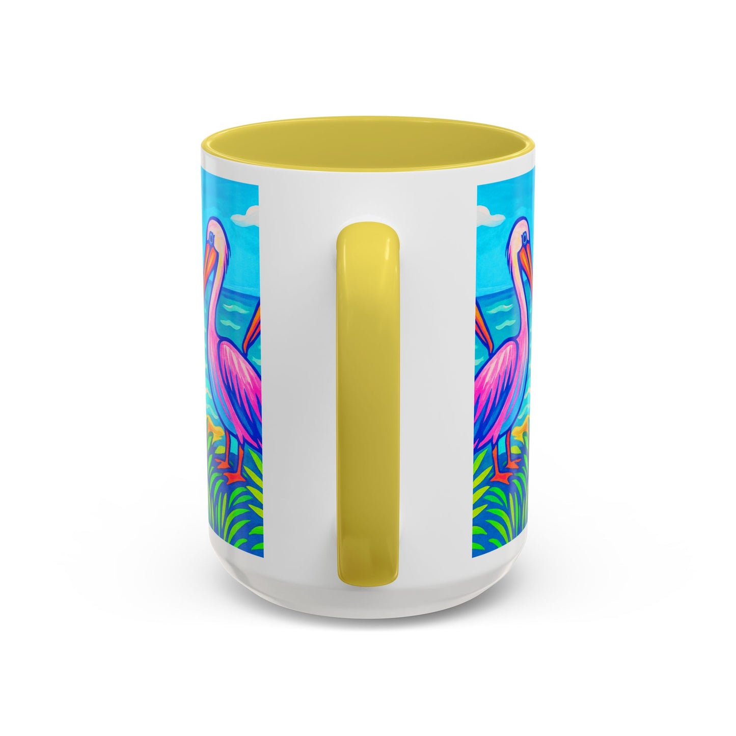 Accent Color Coffee Mug, Many Colors - 11oz & 15oz / Pelican Party