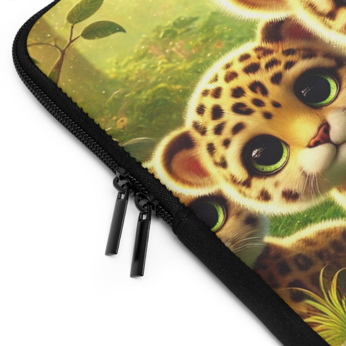 Tropical Laptop Sleeve, 5 Sizes - Perfect for Rainforest Lovers & Students / Baby Jaguars