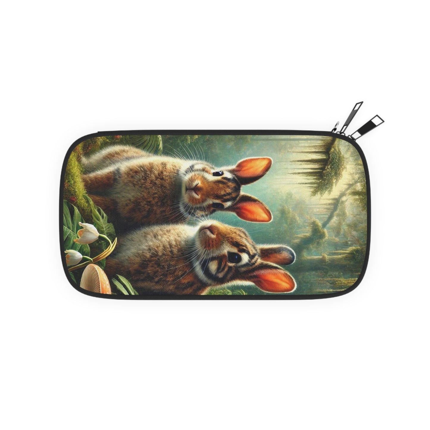 Passport Wallet – Perfect for Travelers & Adventurers / Rainforest Sumatran Rabbits