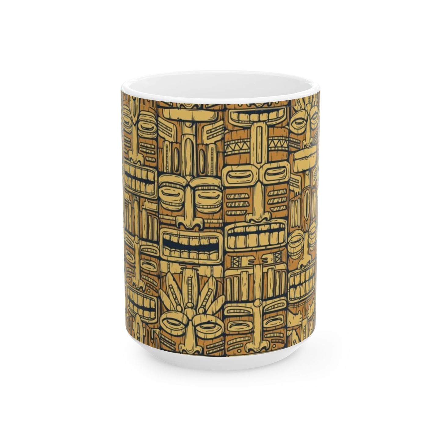 Ceramic Mug, (11oz, 15oz) - Old Tiki Totems