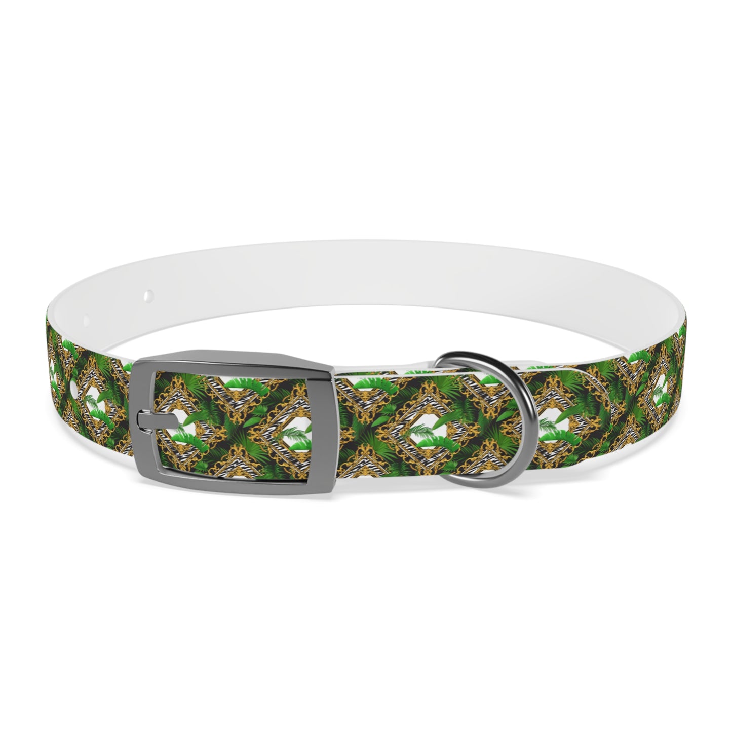 Dog Collar - Jungle Luxe White