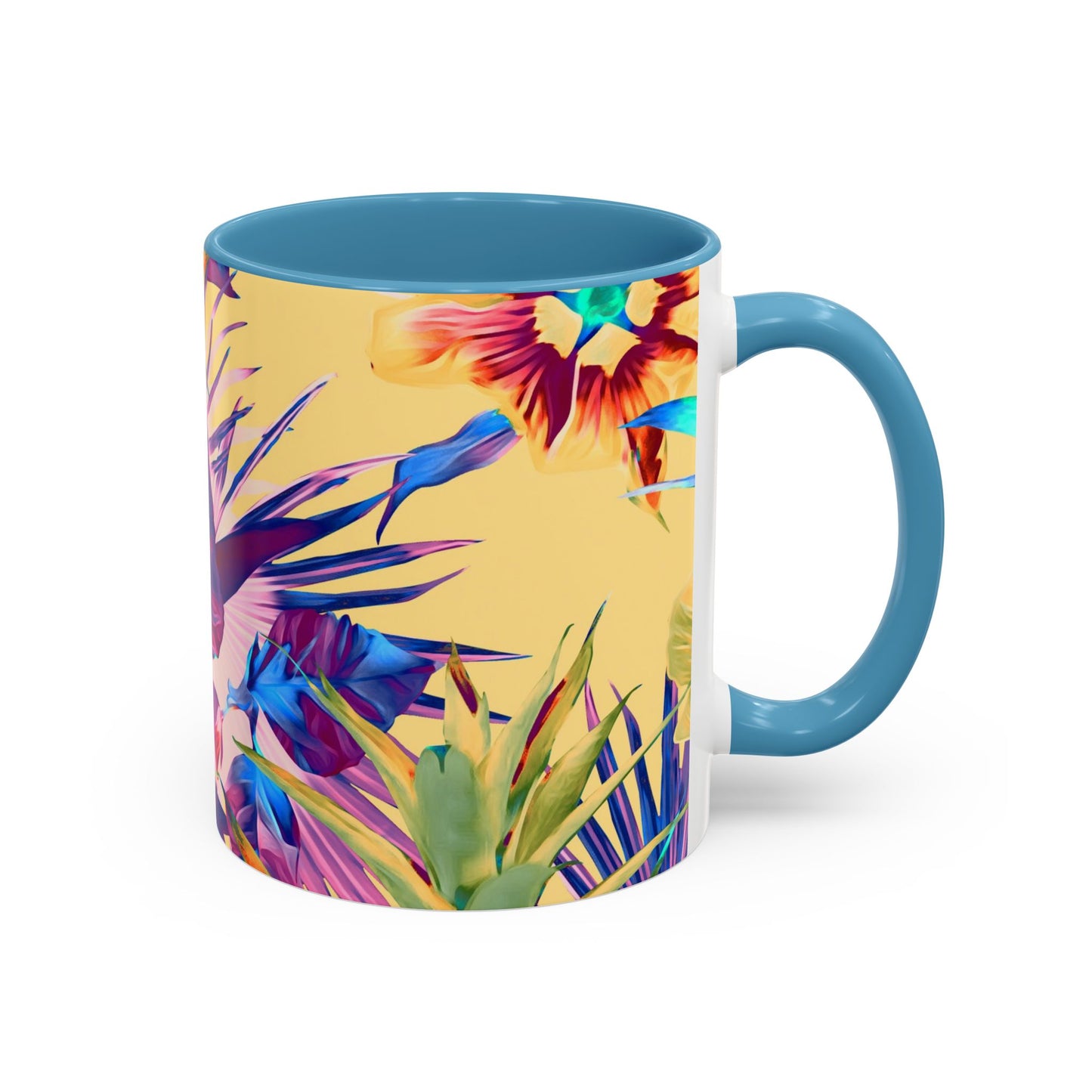 Accent Coffee Mug (11, 15oz), Plant Palooza, orange sherbet / Various Colors