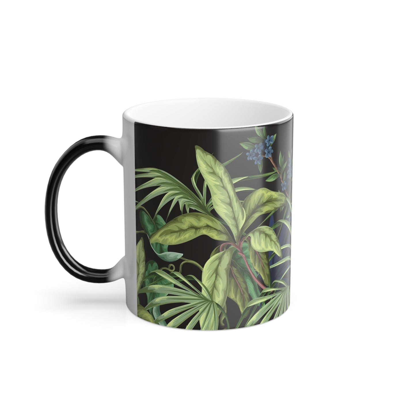 Color Morphing Mug, 11oz, Midnight Jungle