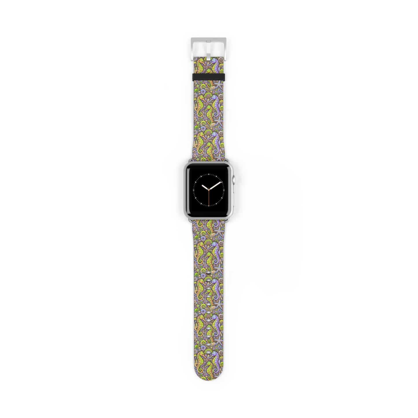 Apple Watch Band - Tropical Seahorse Trio, Yellow/Purple