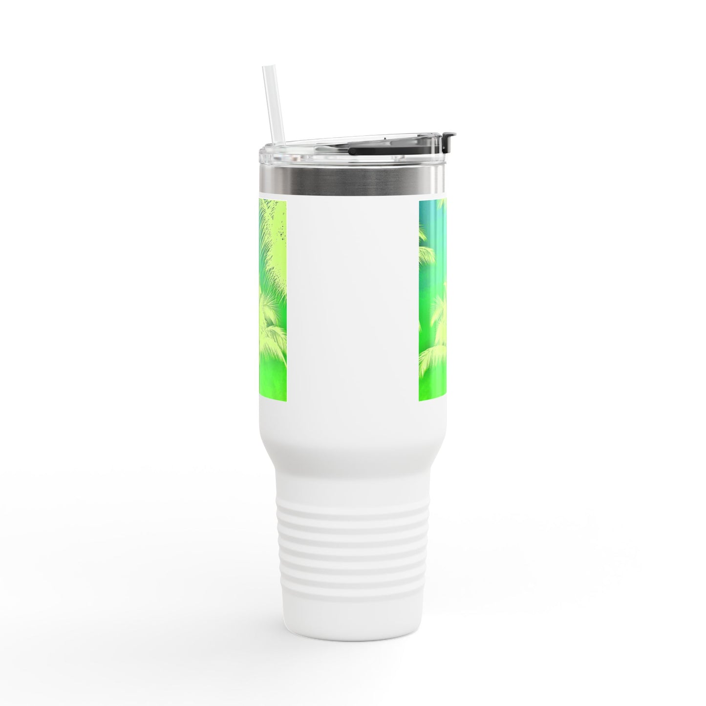 Insulated Travel Mug, 40oz / Palm Glow Green - Perfect for Outdoor Adventures