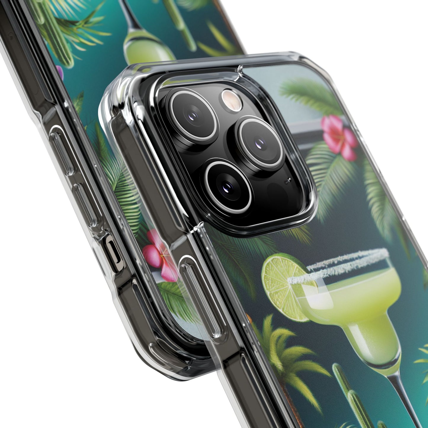 Tropical Margarita Magnetic Clear Phone Case, Many Models