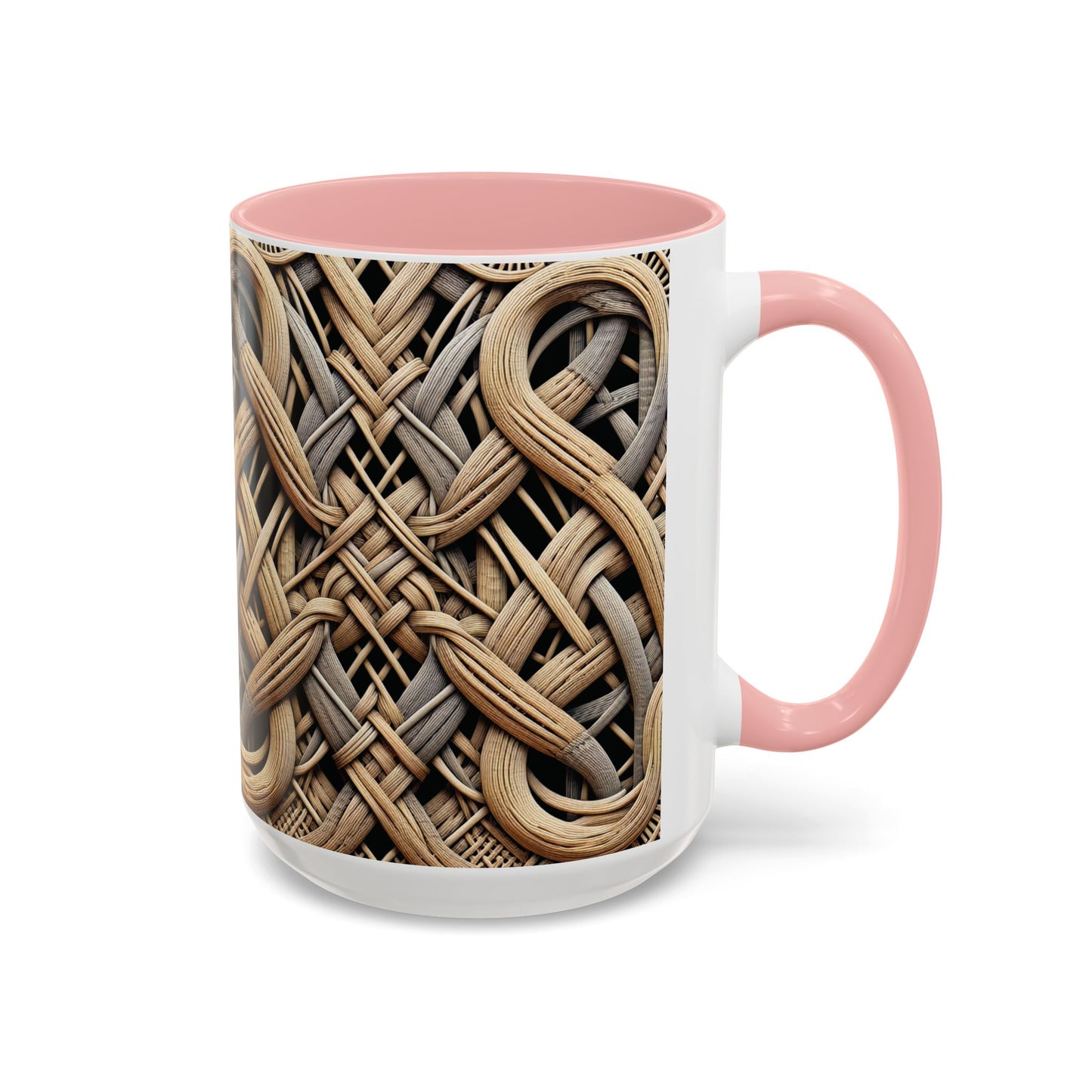 Accent Coffee Mug (11, 15oz), 8 Colors - Beach Wicker