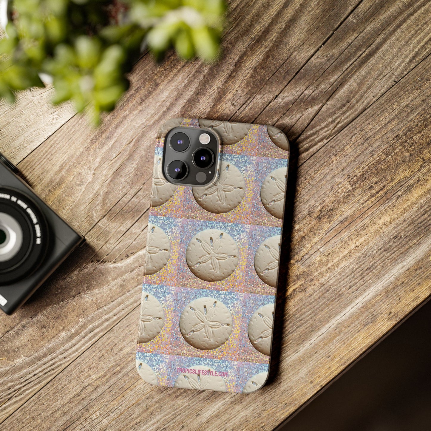 Slim Phone Cases - Disco Sand Dollar