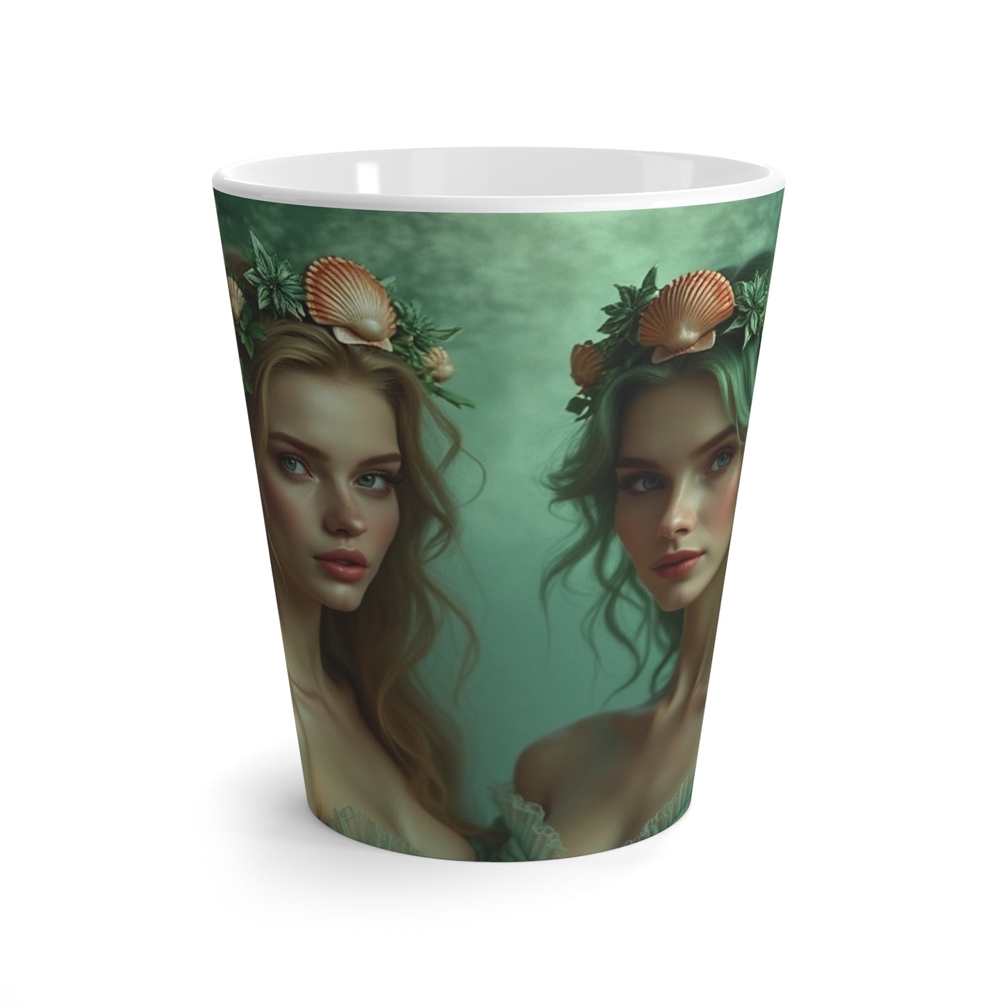 Latte White Mug - Mermaid Princesses