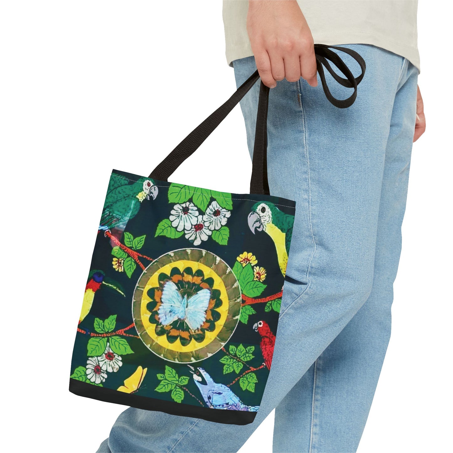 Parrots & Butterfly/Real Wings Tote Bag - 3 Sizes